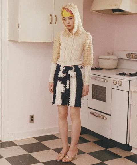 Looped Shorts / Navy