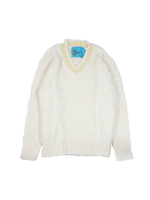 Candy Floss V-Neck Sweater
