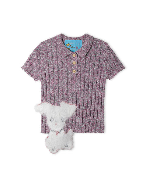 Puppy Popout Polo / Pink