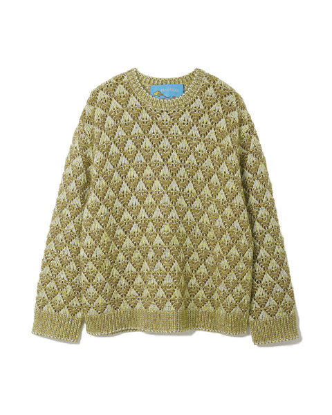 Scale Pattern Sweater/ Yellow