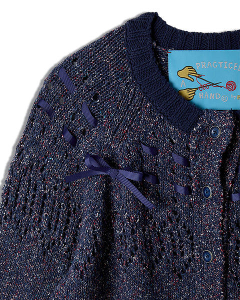 Tied With Love Cardigan / D.Blue