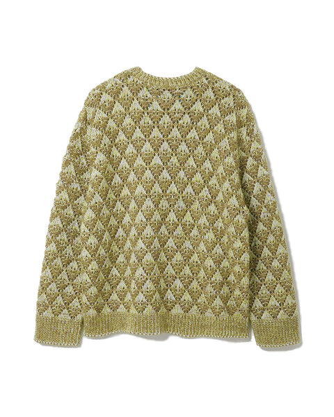 Scale Pattern Sweater/ Yellow