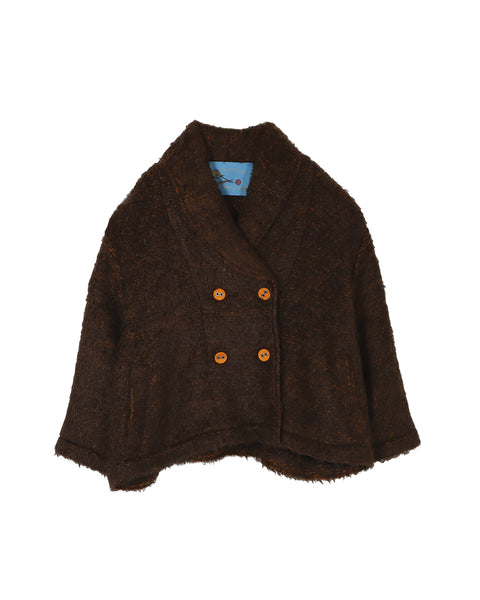 Flluffy Beast Coat/BROWN