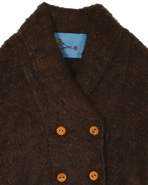 Flluffy Beast Coat/BROWN