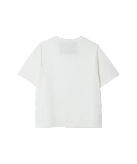 Twinkle Knit T-shirt / White