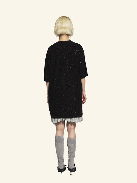 Twinkle Knit T-shirt / Black