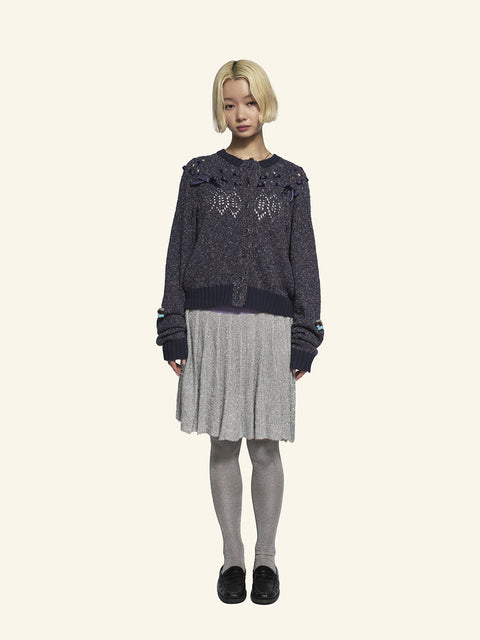 Tied With Love Cardigan / D.Blue